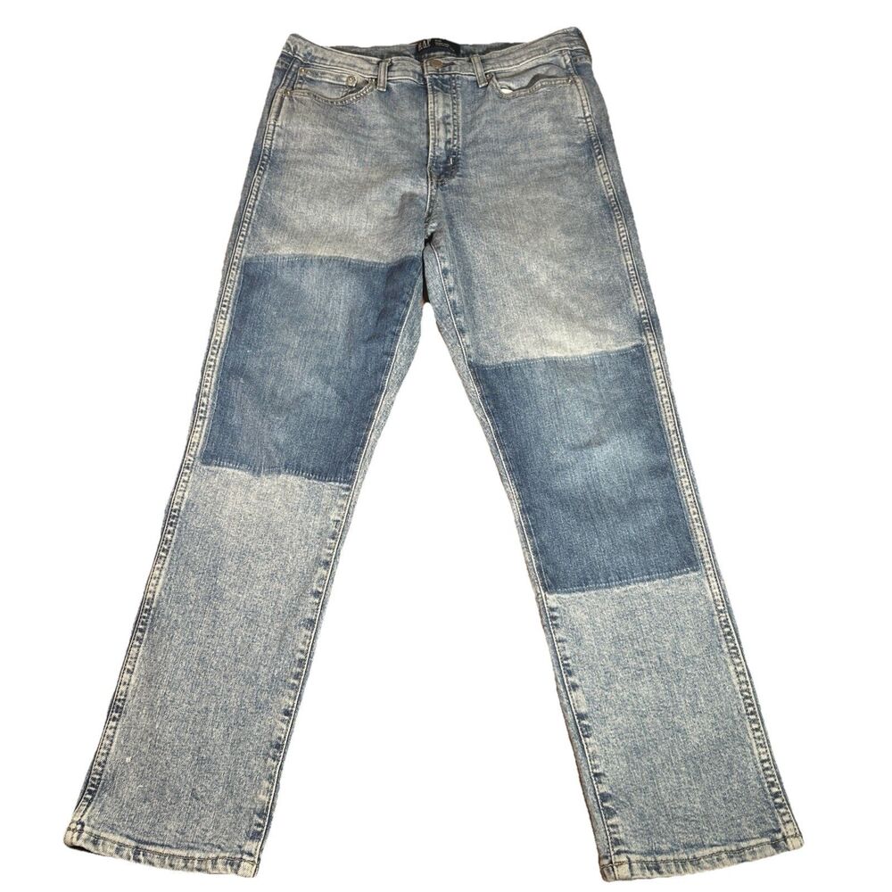 Gap Denim High Rise‎ Vintage Slim Women’s Size 8/29 Patch Work Jeans 27” Inseam